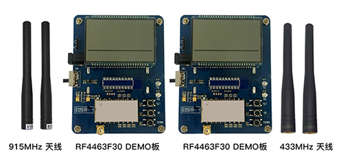 placa de demonstração do módulo transceptor sem fio RF4463F30