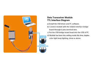 Como conectar o m&oacute;dulo uart rf SV651 aos par&acirc;metros de configura&ccedil;&atilde;o do PC