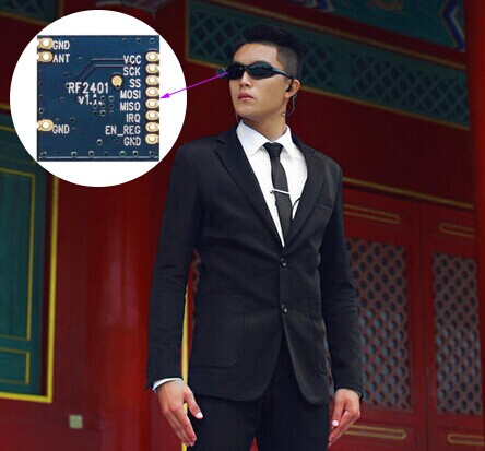 Módulo sem fio que pode ser usado para óculos de caçador - NiceRF Wireless RF2401