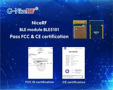 M&oacute;dulo NiceRF BLE BLE 5101 Pass Certifica&ccedil;&atilde;o FCC e CE