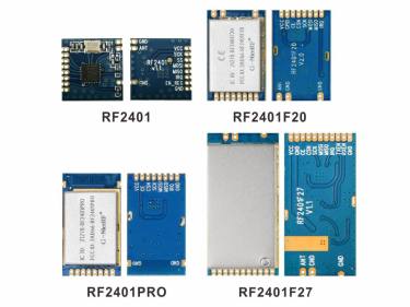 M&oacute;dulo RF de 2,4 GHz M&oacute;dulos da s&eacute;rie RF2401: como distinguir?
