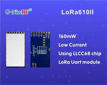 Novo: M&oacute;dulo Uart LoRa de baixa corrente de 160mW LoRa610II usando chip LLCC68
