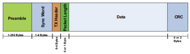 Figura 8: Formato de pacote Si4432