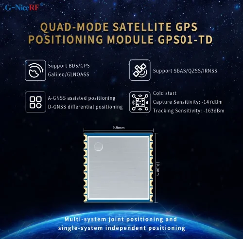 Novo: Mini m&oacute;dulo GPS de sat&eacute;lite de modo qu&aacute;druplo de baixa pot&ecirc;ncia e alta precis&atilde;o GPS01-TD