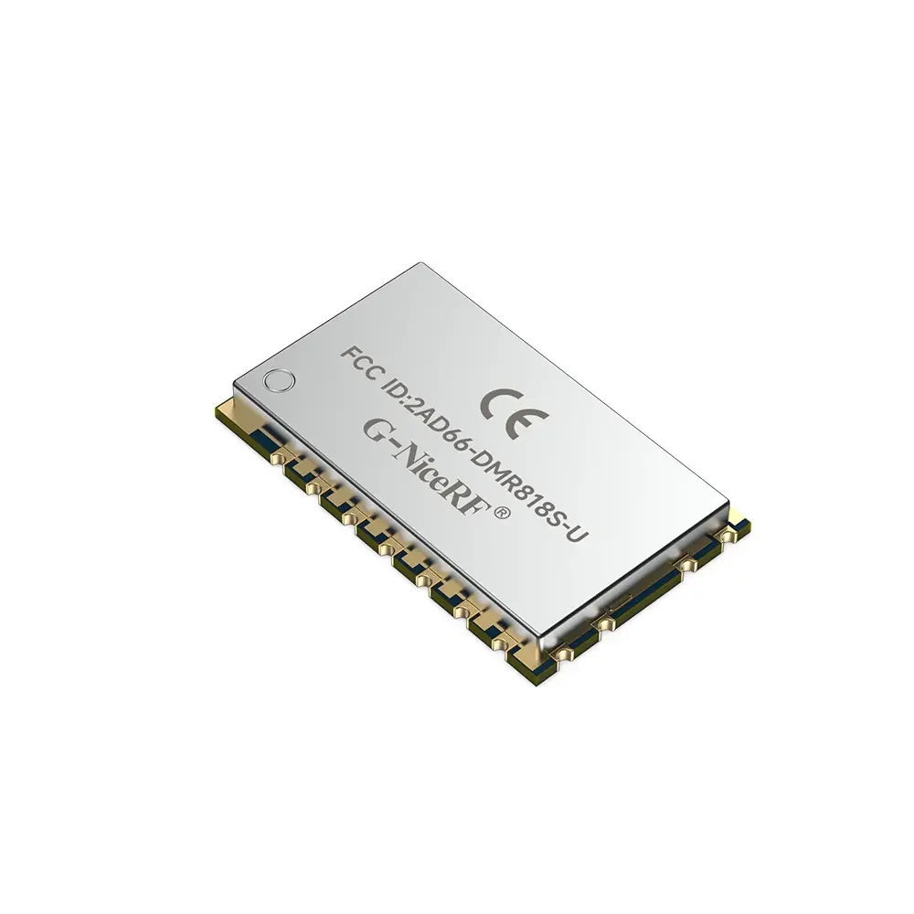 DMR818S-U: M&oacute;dulo Walkie Talkie DMR N&iacute;vel II AMBE++ com certifica&ccedil;&atilde;o FCC ID e CE RED