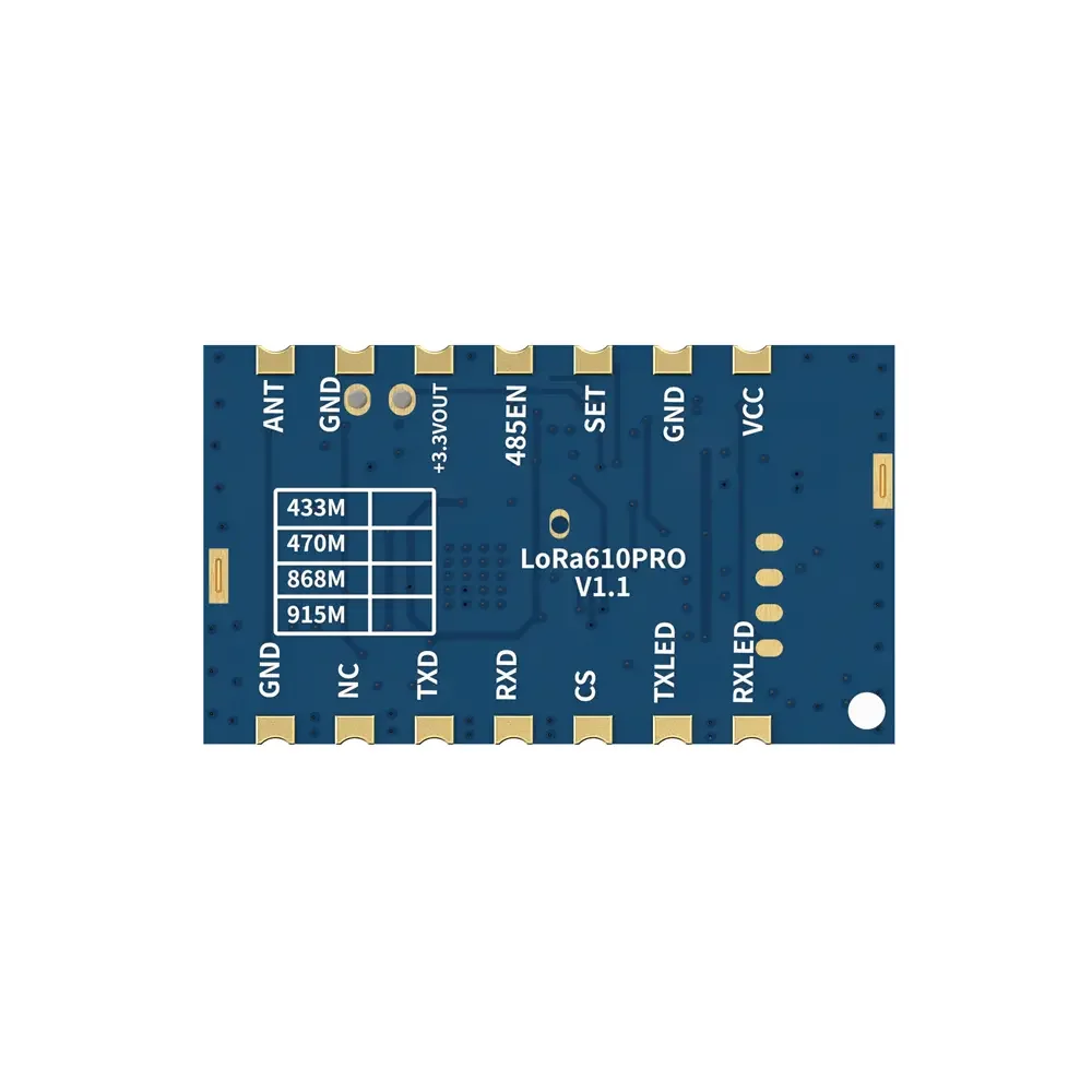 LoRa610Pro: Certifica&ccedil;&atilde;o KC/ANATEL M&oacute;dulo UART LoRa de 100mW incorporado de tamanho pequeno com prote&ccedil;&atilde;o ESD