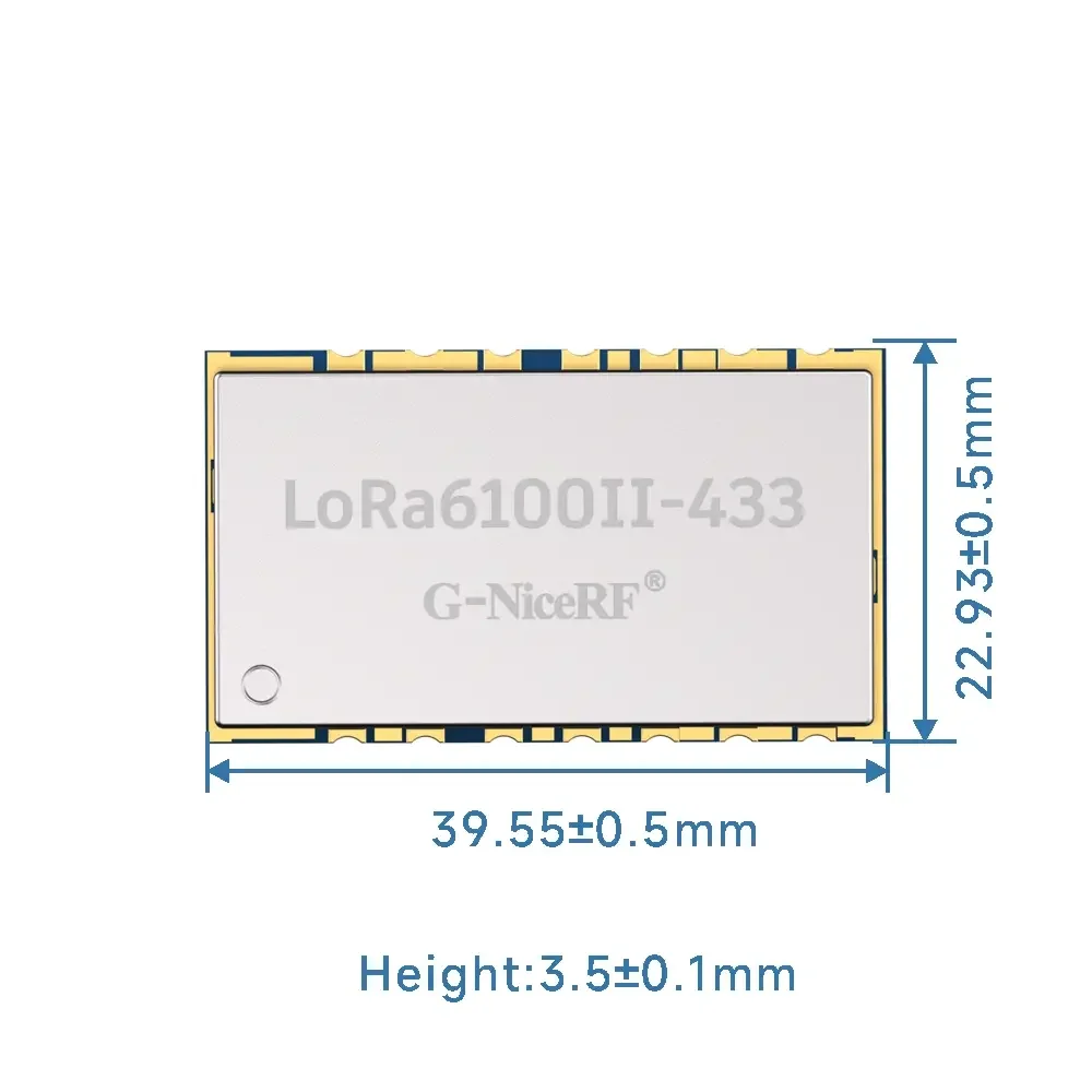 LoRa6100II-2W: M&oacute;dulo UART LoRa com rede mesh e prote&ccedil;&atilde;o ESD