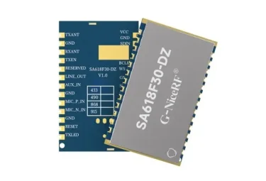 Qual &eacute; a diferen&ccedil;a entre o m&oacute;dulo walkie-talkie com design de antena dupla SA618F30-DZ e SA618F30