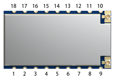 O pino lora1121 do módulo lora deve ser definido