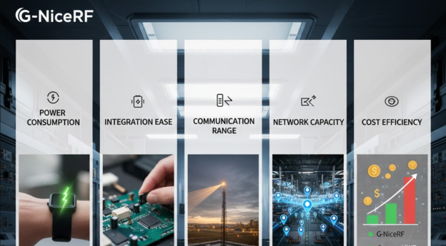 Escolhendo módulos UWB: Potência, integração, alcance, capacidade, custo.
