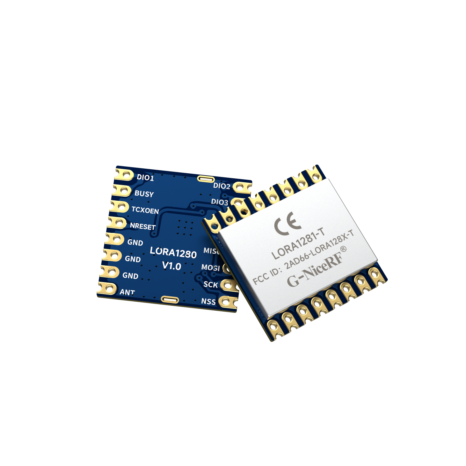 LoRa1281-TCXO: Certifica&ccedil;&atilde;o FCC ID e CE-RED M&oacute;dulo certificado SX1281 de 2,4 GHz com suporte para alcance