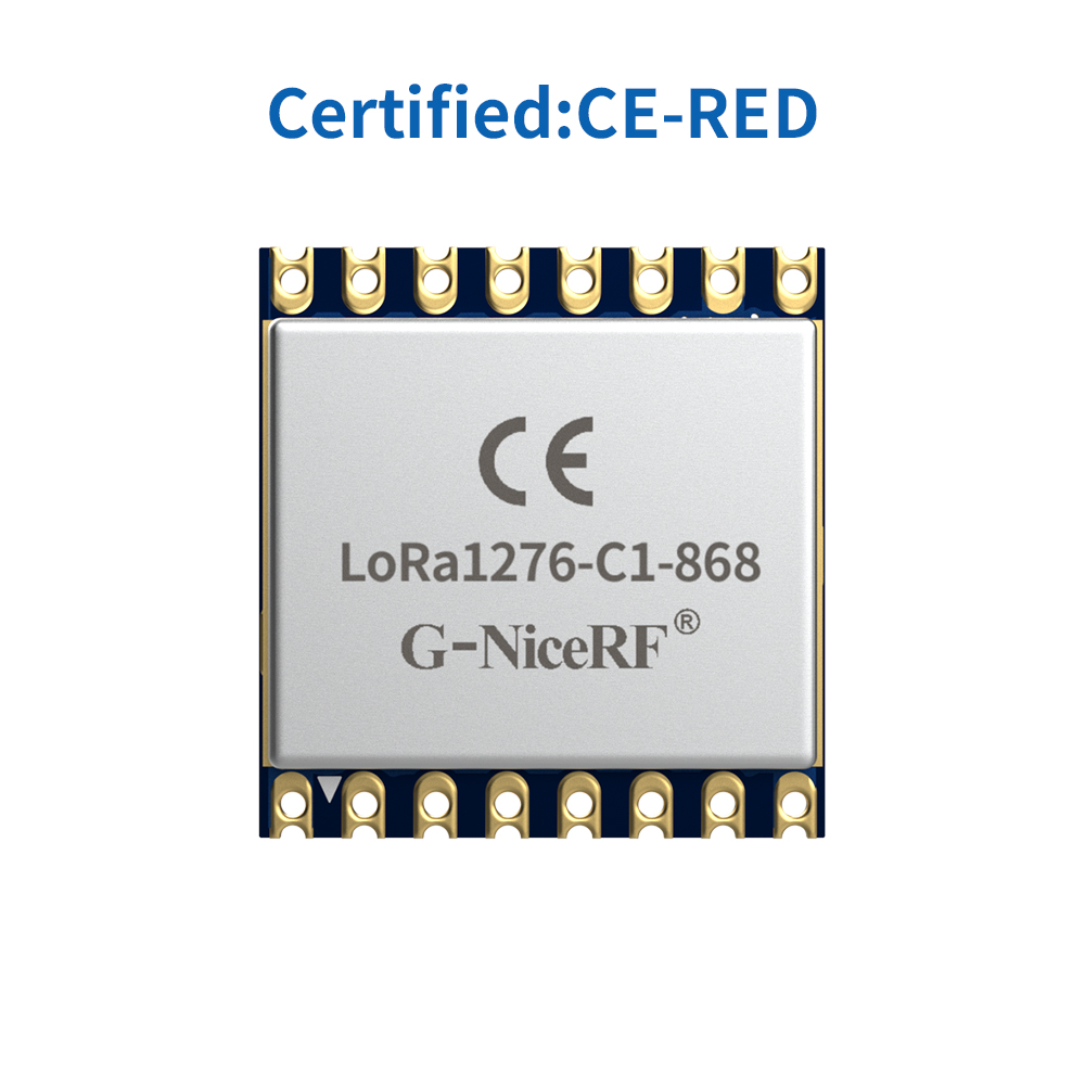LoRa1276-C1-868: M&oacute;dulo LoRa SX1276 868 MHz 100 mW com certifica&ccedil;&atilde;o CE-RED e prote&ccedil;&atilde;o ESD