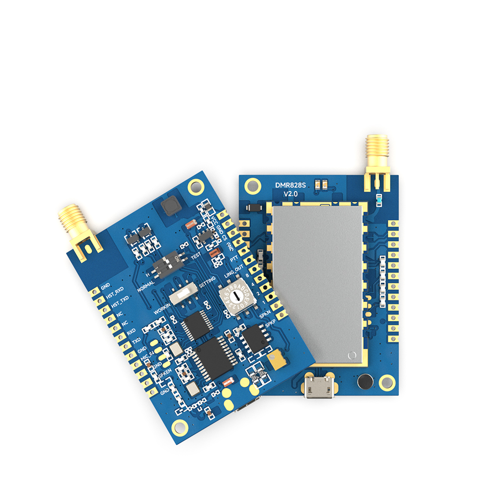 DMR828S: M&oacute;dulo Walkie Talkie DMR N&iacute;vel II de 2 W com AMBE++