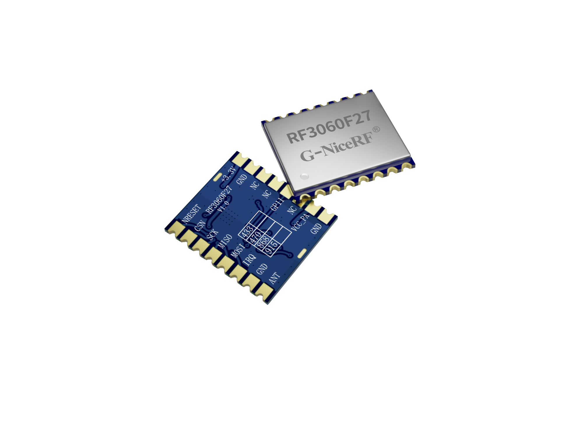 RF3060F27: m&oacute;dulo transceptor sem fio de 500 mW