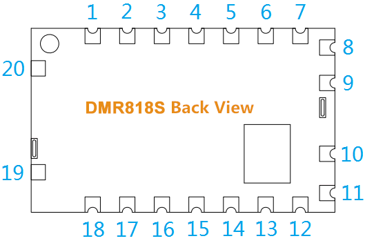DMR818s e instru&ccedil;&otilde;es externas de conex&atilde;o MCU
