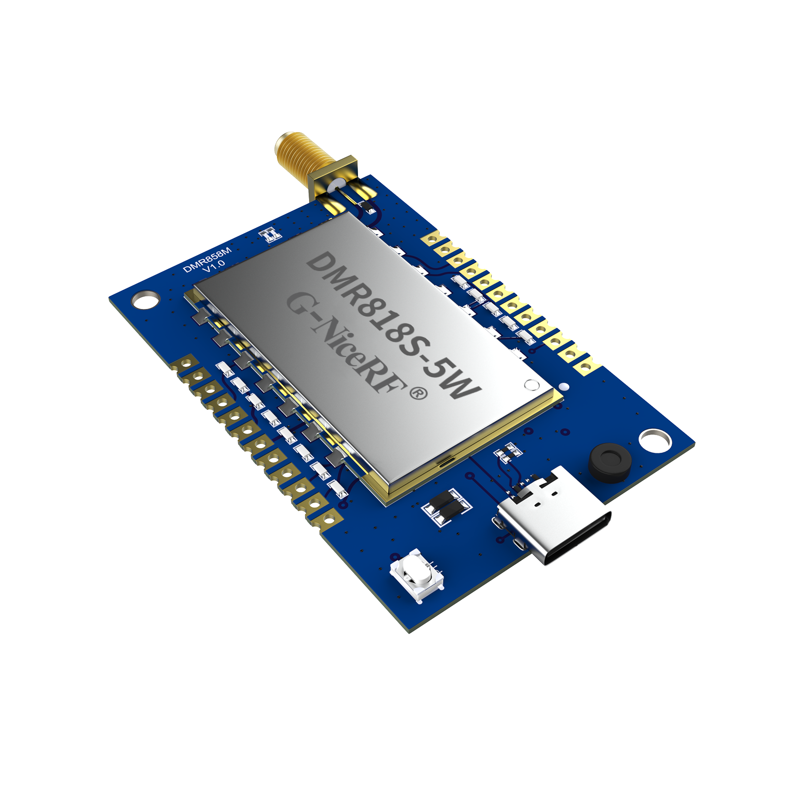 DMR858M: Walkie-Talkie DMR com Slot de Tempo Duplo Anal&oacute;gico-Digital Integrado de 5 W