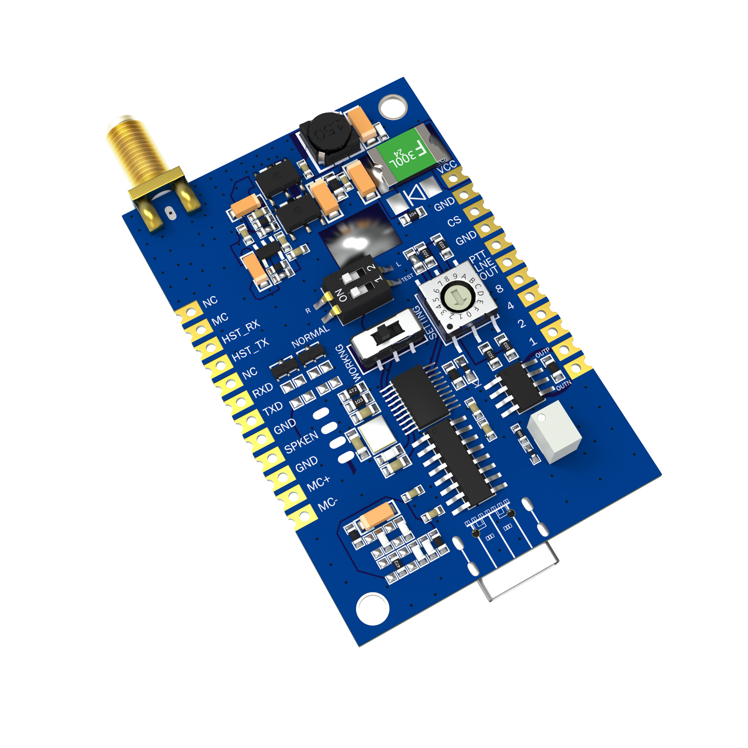 DMR858M: Walkie-Talkie DMR com Slot de Tempo Duplo Anal&oacute;gico-Digital Integrado de 5 W