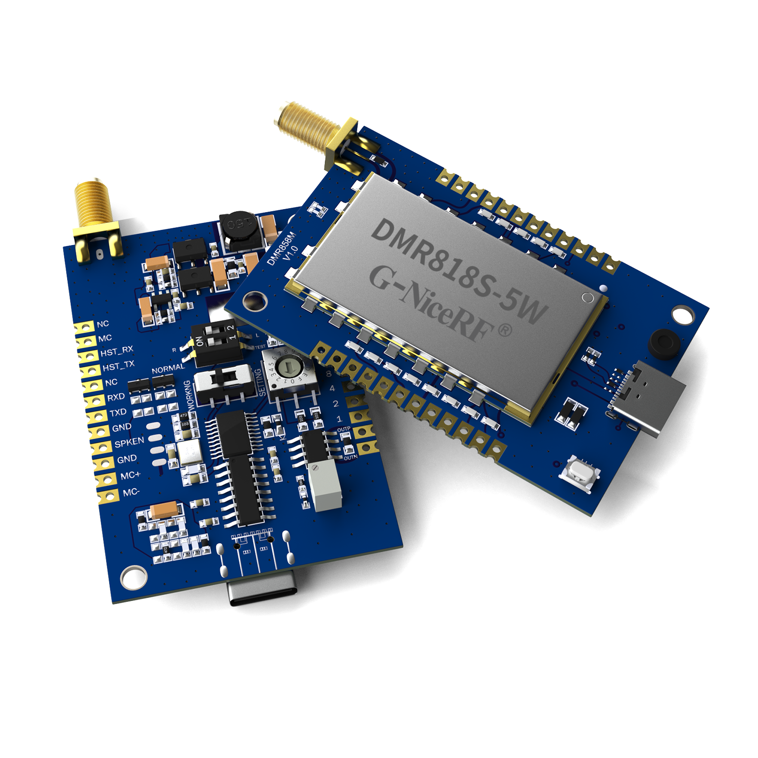 DMR858M: Walkie-Talkie DMR com Slot de Tempo Duplo Anal&oacute;gico-Digital Integrado de 5 W