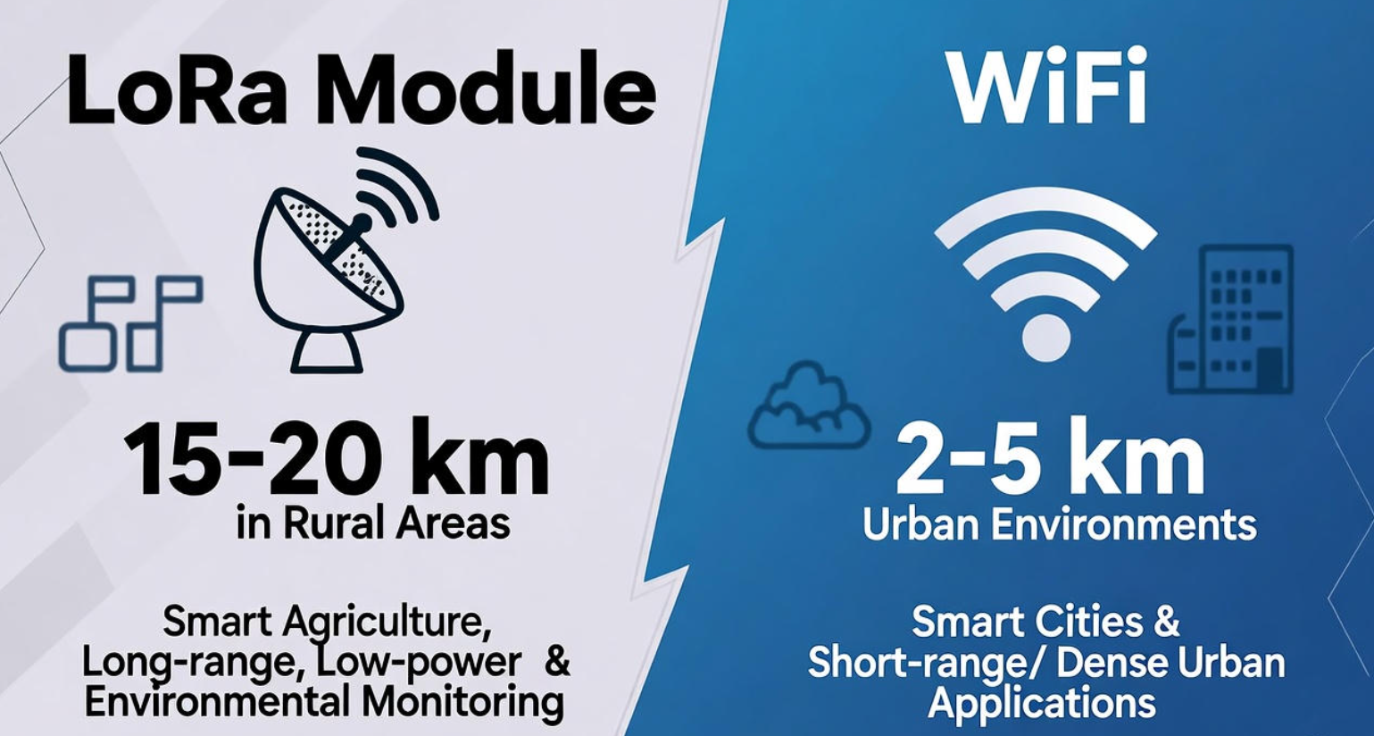 M&oacute;dulo LoRa ou Wi-Fi: qual &eacute; o melhor?